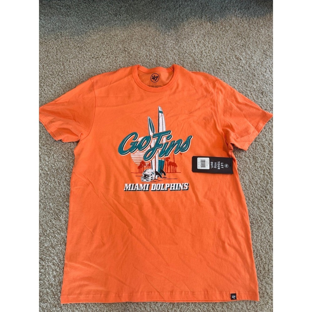 Miami Dolphins '47 Regional Franklin T-Shirt - Orange‎ size large